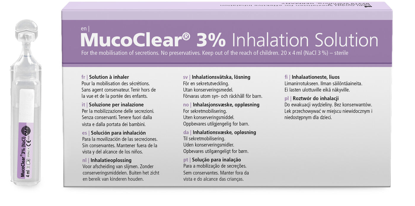 Mucoclear® 3% - pack of 20